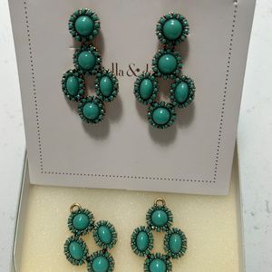 Stella & Dot Sardinia Turquoise Earrings